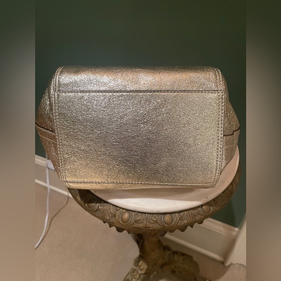 NWT Tory Burch Metallic Small Half Moon satchel - Picture 3 of 7